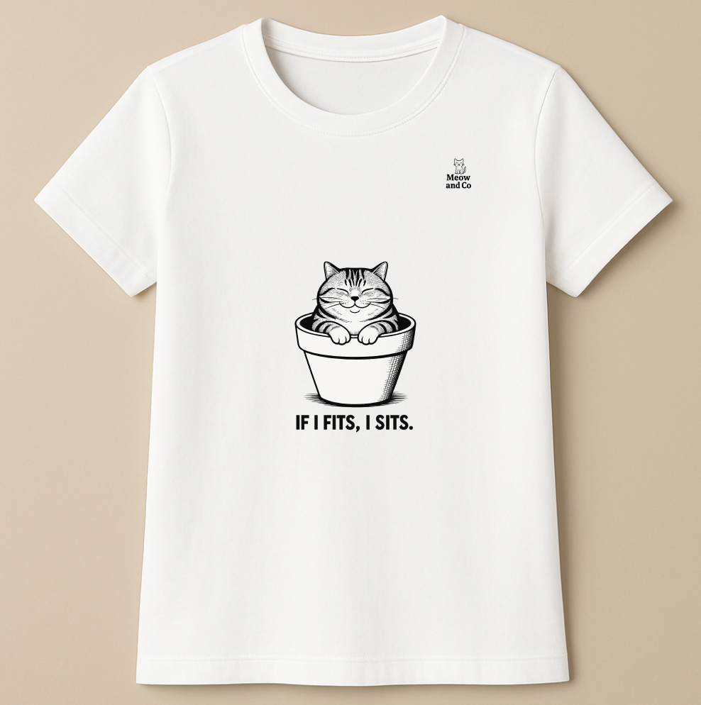 If I fits, I sits T-shirt