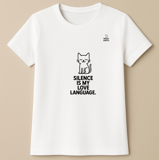 Silence is my love language T-shirt